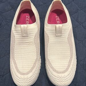 Brand New Cole Haan White Slide-On Shoes